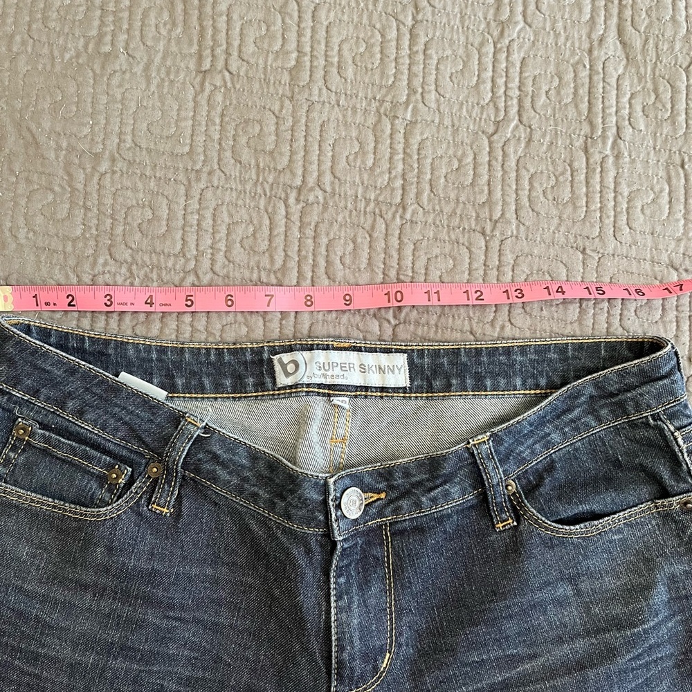 Bullhead Super Skinny Dark Blue Jeans - Picture 3 of 5